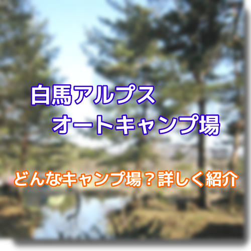 白馬アルプスオートキャンプ場のテントサイトやac電源 予約方法をご紹介